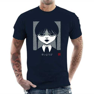 tshirt-homme-mercredi-addams-version-dark-coton-bio-bleu-nuit