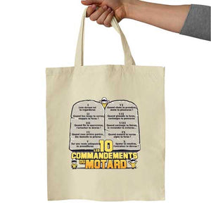 les-10-commandements-du-motard-tote-bag-coton-bio-ecru