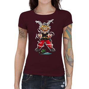 tshirt-femme-super-gaulois-coton-bio-cerise --OLDIMAGECHECKPOINT