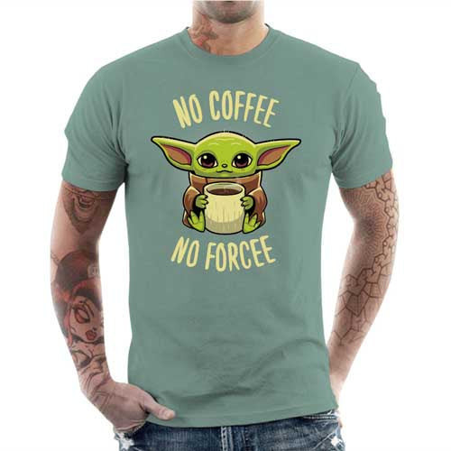 T-shirt geek homme - No Coffee no Forcee