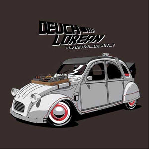 tshirt-deuch-lorean-delorean-coton-bio-chocolat