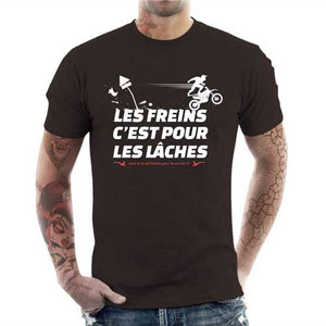 tshirt-homme-les-freins-cest-pour-les-laches-coton-bio-chocolat