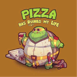 tshirt-turtle-pizza-coton-bio-curcuma