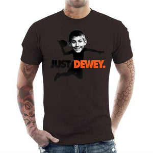 tshirt-homme-just-dewey-coton-bio-chocolat