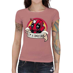 tshirt-femme-cinema-i-am-unicorn-deadpool-coton-bio-petal-rose