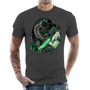 tshirt-homme-t-shirt-serpentard-house-of-ambition-coton-bio-gris-fonce