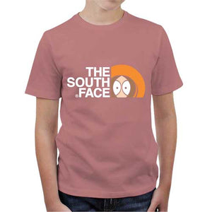 tshirt-enfant-the-south-face-geek-et-montagne-coton-bio-petal-rose