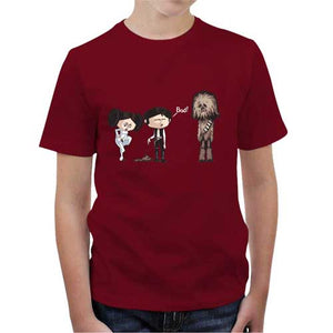 tshirt-enfant-bad-coton-bio-rouge