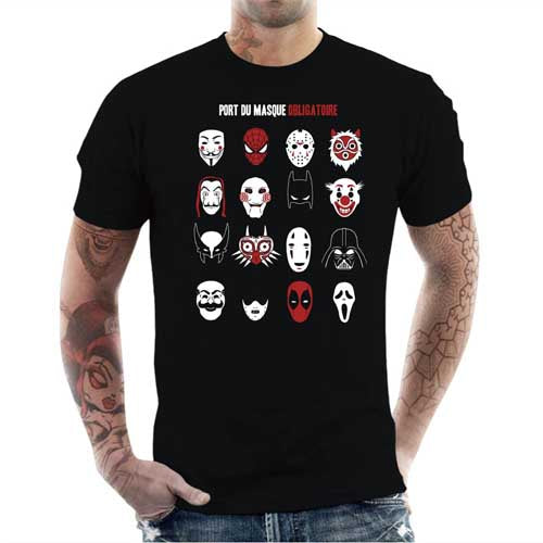 T-shirt geek homme - Masque Geek Obligatoire