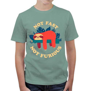 tshirt-enfant-not-fast-not-furious-savoir-prendre-son-temps-coton-bio-jade