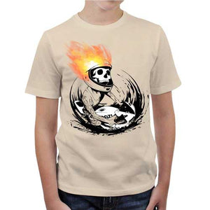 tshirt-enfant-skull-fire-coton-bio-natural