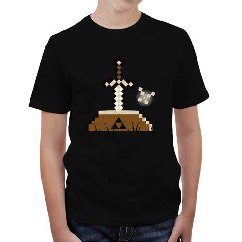 T-shirt enfant geek - Zelda Craft