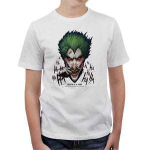 tshirt-enfant-death-is-a-joke-coton-bio-blanc