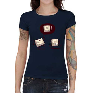 tshirt-femme-ctrl-and-escape-coton-bio-bleu-nuit