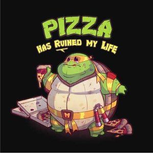 tshirt-turtle-pizza-coton-bio-noir