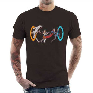 tshirt-homme-stranger-portal-coton-bio-chocolat