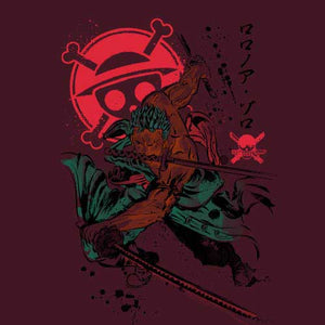 tshirt-pirate-hunter-coton-bio-cerise