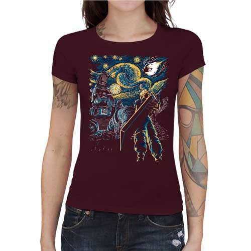 T-shirt Geekette - Final Fantasy VII - Starry Remake