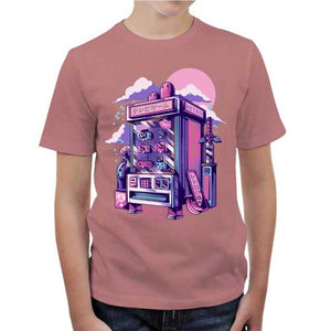 tshirt-enfant-retro-vending-machine-distributeur-de-jeux-video-coton-bio-petal-rose