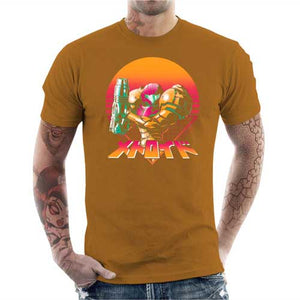 tshirt-homme-metroid-retro-hunter-coton-bio-curcuma