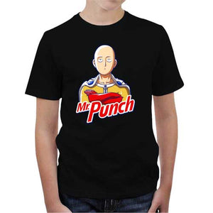 tshirt-enfant-mr-punch-coton-bio-noir