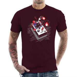 tshirt-homme-exit-coton-bio-cerise