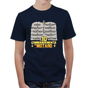 tshirt-enfant-les-10-commandements-du-motard-coton-bio-bleu-nuit