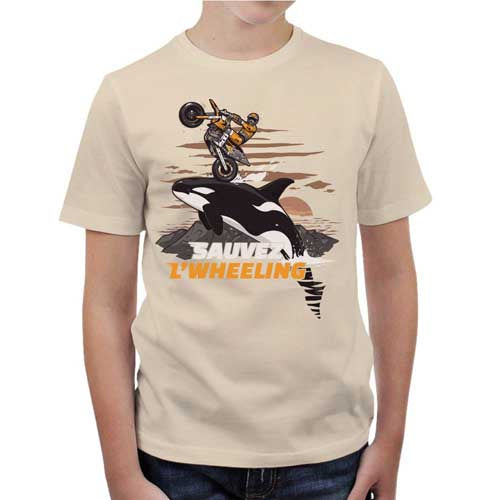 T shirt Moto Enfant - Sauvez Wheeling !