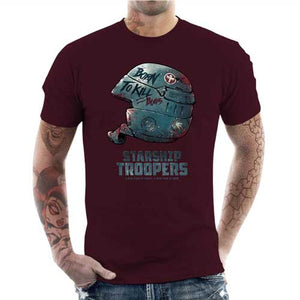 tshirt-homme-starship-troopers-coton-bio-cerise