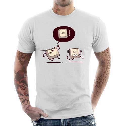 T-shirt geek homme - Ctrl and Escape