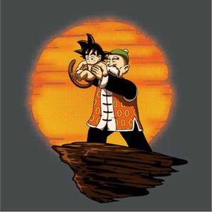 tshirt-king-goku-coton-bio-gris-fonce