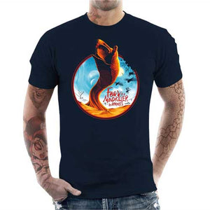 tshirt-homme-dune-vers-des-sables-et-litanie-du-bene-gesserit-coton-bio-bleu-nuit