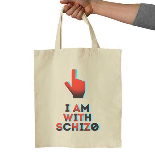 T-shirt Humour femme - I am with a schizo