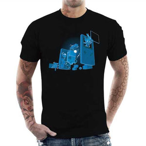 tshirt-homme-old-school-gamer-coton-bio-noir