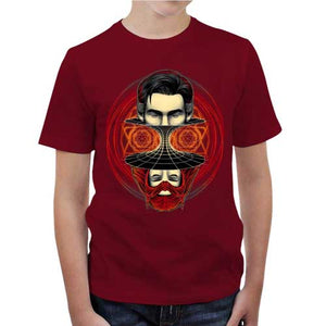 tshirt-enfant-t-shirt-doctor-strange-madness-equation-coton-bio-rouge