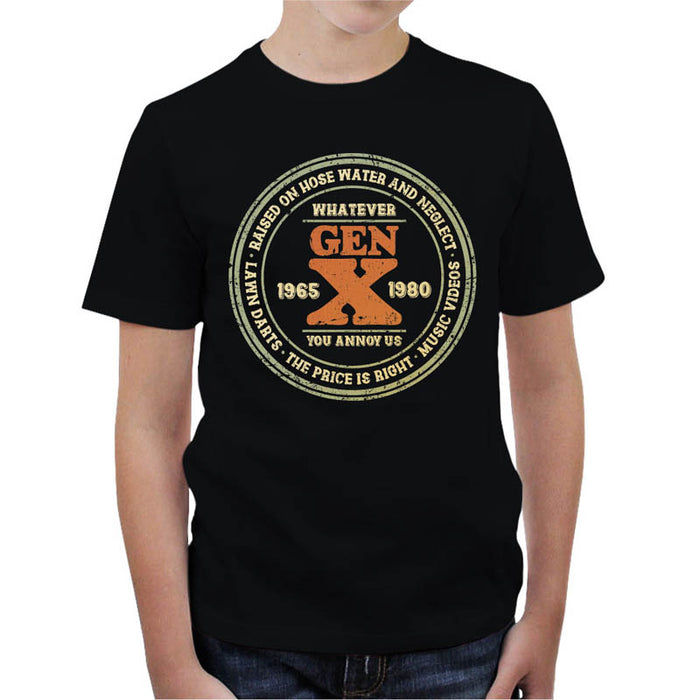 T-shirt Enfant Geek - Gen-X Whatever you annoy us