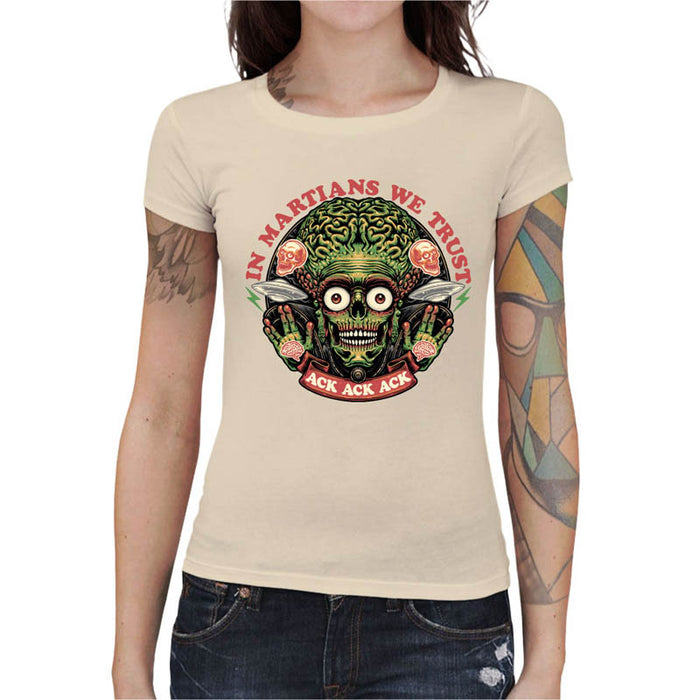 T-shirt Geekette - In Martians we Trust