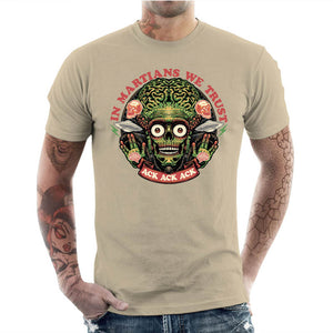 T-shirt Geek Homme - In Martians we Trust