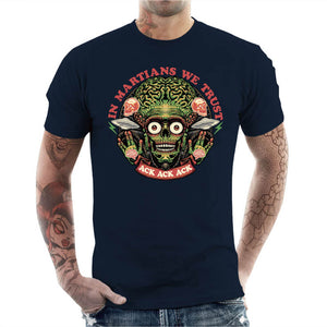 T-shirt Geek Homme - In Martians we Trust