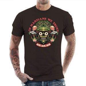 T-shirt Geek Homme - In Martians we Trust