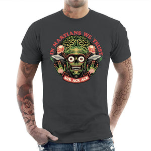 T-shirt Geek Homme - In Martians we Trust