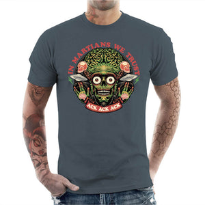 T-shirt Geek Homme - In Martians we Trust