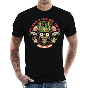 T-shirt Geek Homme - In Martians we Trust