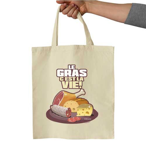 Tote Bag - Le gras c'est la vie Kaamelott