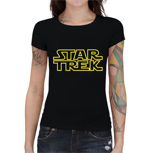 T-shirt Geekette - STAR TRECK WARS