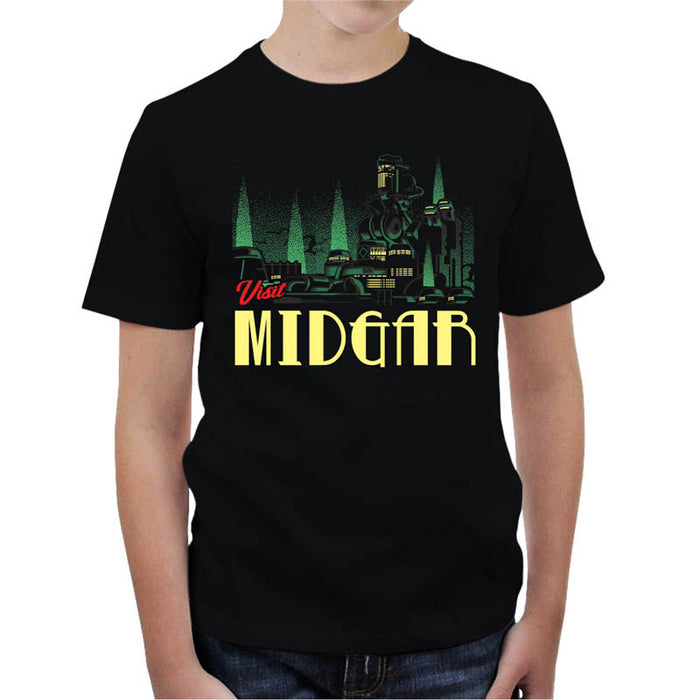 T-shirt Enfant Geek - Visit Midgar