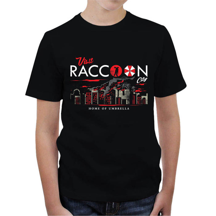 T-shirt Enfant Geek - Visit Raccoon City