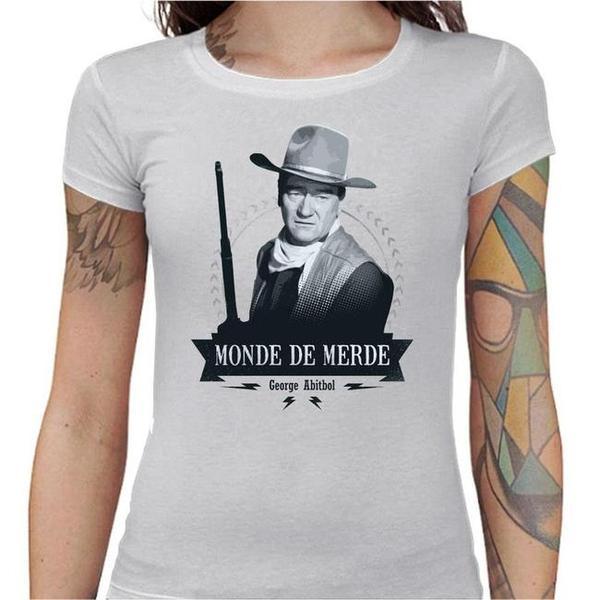 T-shirt Geekette - Classe Americaine - Monde de merde