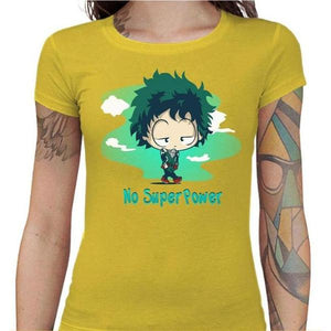 T-shirt Geekette - Deku My Hero Academia - Couleur Jaune - Taille S