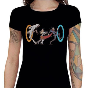 T-shirt Geekette - Stranger Portal - Couleur Noir - Taille S